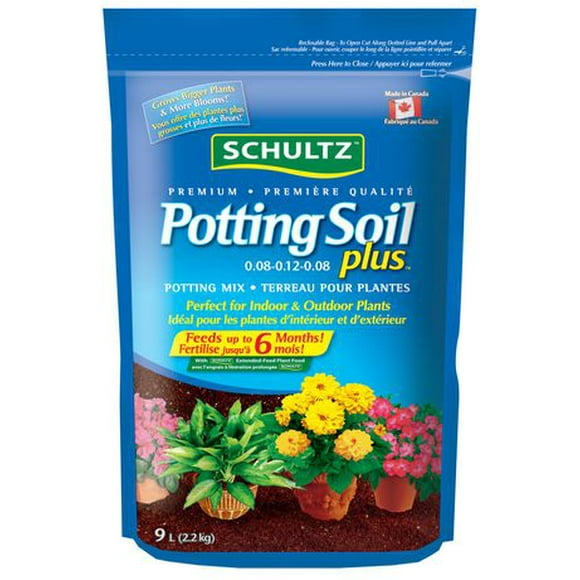 Schultz Terre Professionnelle Potting Soil Plus 9L Mélange de potting