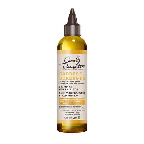 Carol's Daughter Goddess Strength Hair Oil for Breakage Prone Hair with Castor Oil, 15X Stronger Hair, 4.2 fl oz