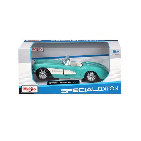 Maisto 1:24 Diecast Special Edition Vehicle Collection - 1957 Chevrolet Corvette