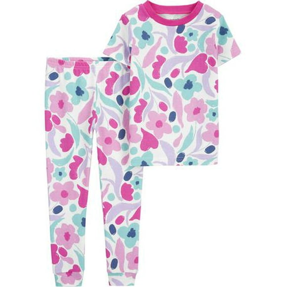 Carter's Child of Mine Ensemble de pyjama 2 pièces à fleurs pour bébés et petites filles 6 mois-5T