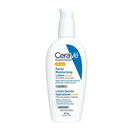 CeraVe Daily Facial Moisturizing Lotion SPF 30 with Hyaluronic Acid and ...