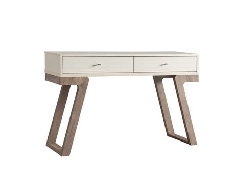 Console Table with Storage, Ivory/Hazelnut | Walmart Canada