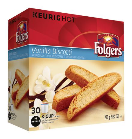 Folgers Vanilla Biscotti K-Cup Coffee Pods