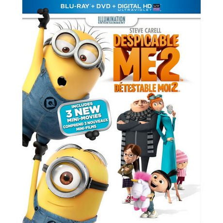 Despicable Me 2 (Blu-ray + DVD + Digital HD) (Bilingual) | Walmart.ca