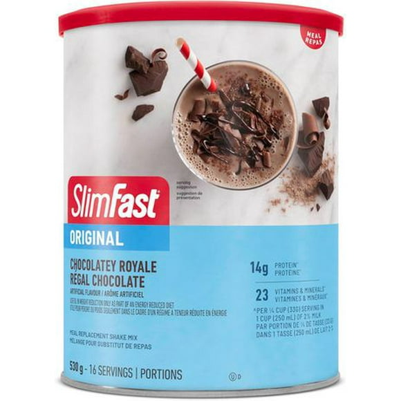 SlimFast Original Chocolatey Royale Meal Replacement Shake Mix, 530 g