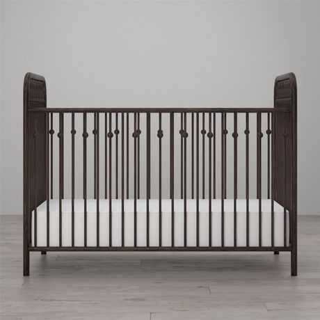 black metal baby crib