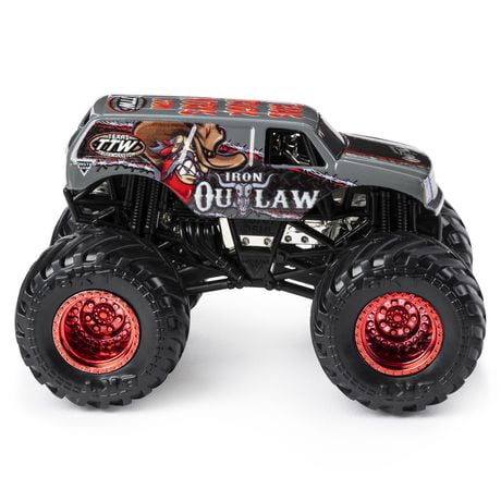 Monster Jam Official Iron Outlaw Monster Truck Die Cast Vehicle Arena Favorites Series 1 64 Scale Walmart Canada