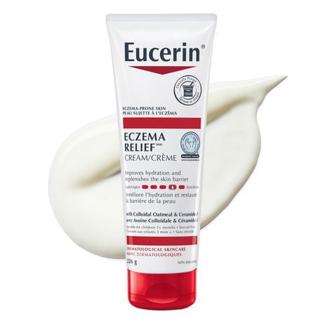 Crème hydratante quotidienne Eczema Relief d’Eucerin pour visage et corps sujette à l'eczéma, 226g 226g