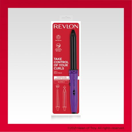 Revlon Tourmaline Ceramic 2 In 1 Barrel Wand Walmart Canada   6000198401439 