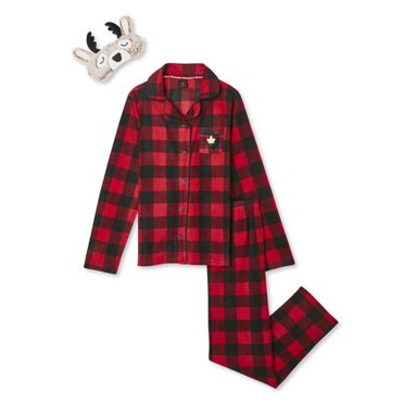 Kids Pajamas Short Sleeve Button Up Shorts With Pockets Canadian Flag Maple Leaf Print Suit Toddler Pjs White 10 Years 11 Years
