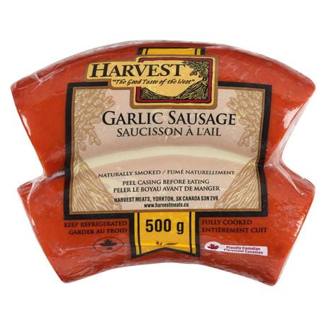 Harvest Meats Garlic Coil Sausage, 500 g
