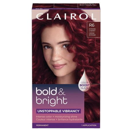 Clairol Bold & Bright Permanent Hair Dye, Intense Color + Moisturizing Shine, Intense Color + Moisturizing Shine