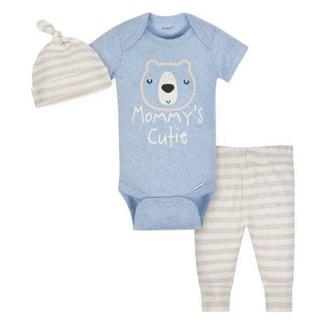 Gerber® Baby Boys’ 3-Piece Organic Set - Blue - Walmart.ca