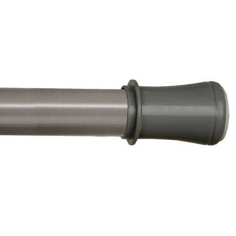 Mainstays Easy Up 86" Adjustable Tension Shower Rod, Brushed Nickel, Tension shower rod