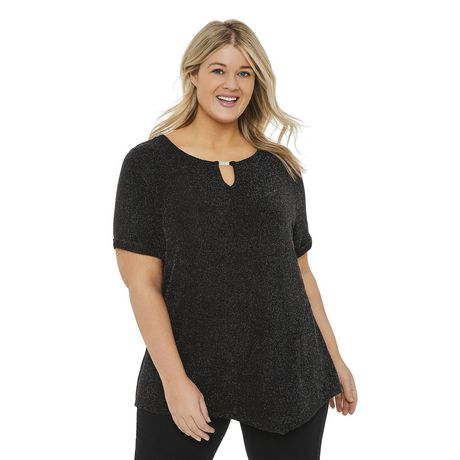 George Plus Women's Asymmetrical Hem Top | Walmart Canada