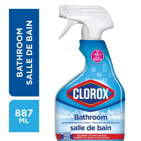 Nettoyant désinfectant pour salle de bain Clorox® en vaporisateur, 887 mL Tue 99,9 % des germes*