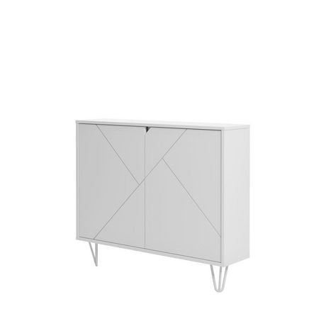 Nexera Slim 2-Door Storage Cabinet
