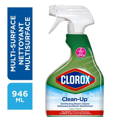 Clorox® Clean-Up® Disinfecting Bleach Cleaner Spray, Original Scent, 946 mL, Disinfecting Bleach Cleaner