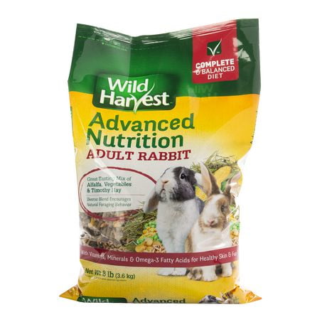 Wild Harvest Mélange pour lapin, légumes et céréales, sac de 3,6 kg.
