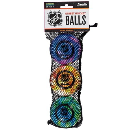 Franklin Sports NHL® Extreme Color Street Hockey Ball Set, Extreme Color HD Balls