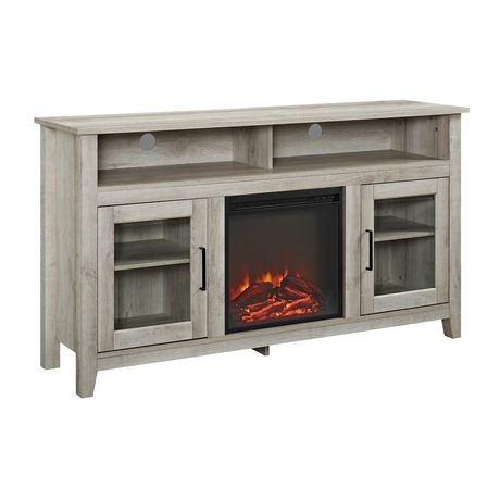 Manor Park 58" Wood Highboy Fireplace Media TV Stand ...