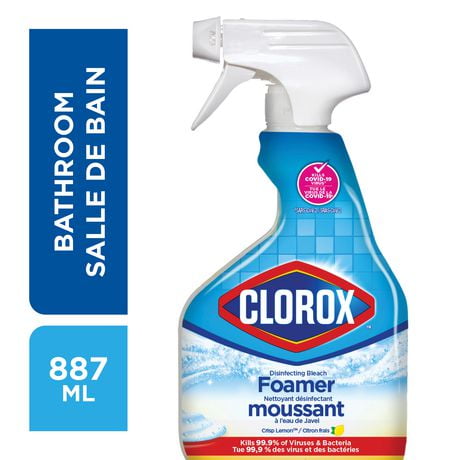 Clorox® Disinfecting Bleach Foamer Spray, 887 mL, Disinfecting Bleach Foamer