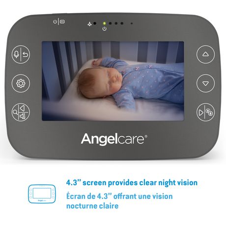 Moniteur De Mouvements Respiratoires Pour Bebe Avec Video Ac337 D Angelcare Walmart Canada