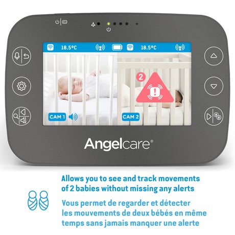 angelcare ac327 baby breathing monitor with video
