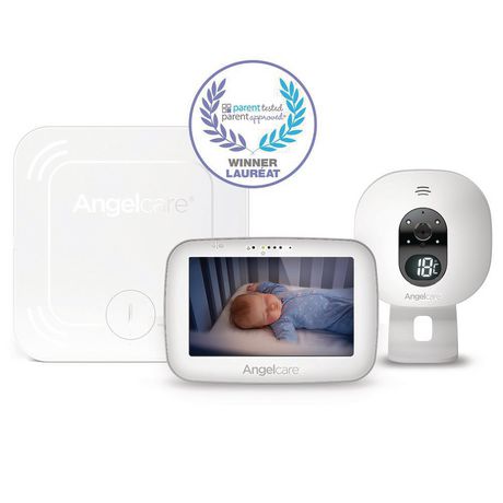 Angelcare® AC527 Baby Movement Monitor with Sound, Video and 5’’colored Touchscreen