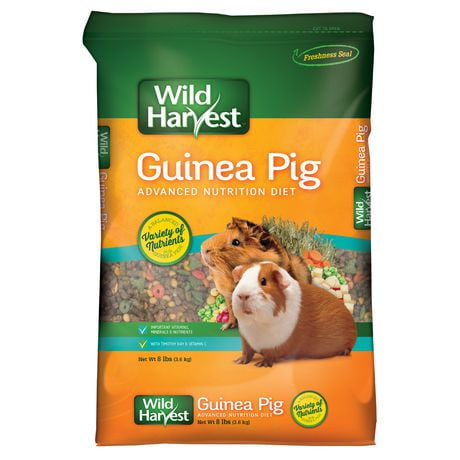 Wild Harvest Seeds, Pellets & Mix Guinea Pig Food, Vegetable & Grain 8 lb. Bag