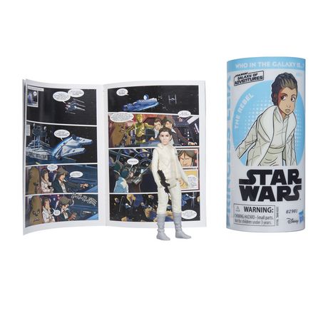 ❗Star Wars Galaxy of Adventures Princess Leia & Han Solo Figures & Mini Comics