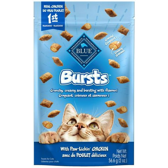 BLUE Bursts Paw-Lickin' Chicken Cat Treats, 56g