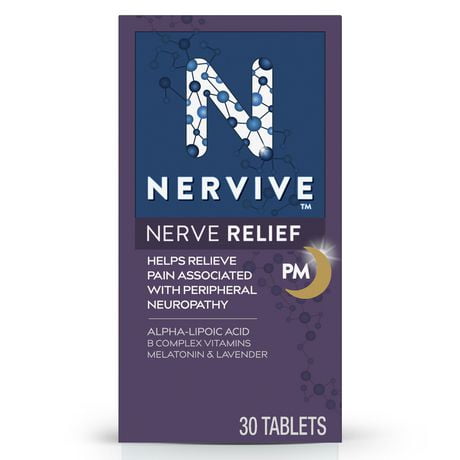 Nervive Nerve Relief PM, Chamomile, Lavender, 30 Ct