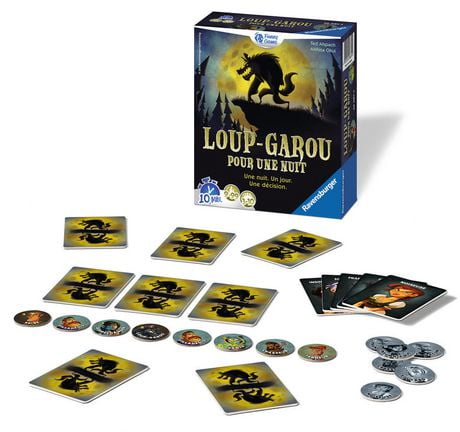 Ravensburger Loup Garou Pour Une Nuit Jeu De Plateau Jeu De Cartes Francais Seulement Walmart Canada Ravensburger Loup Garou Pour Une Nuit Jeu De Plateau Jeu De Cartes Francais Seulement Walmart Canada