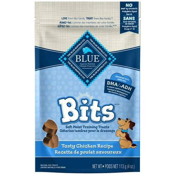 BLUE Bits Gâteries tendres pour chiens recette de poulet 113g