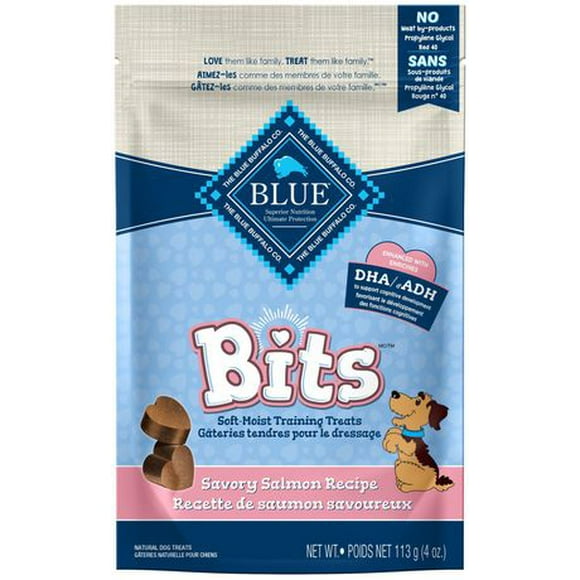 BLUE Bits Gâteries tendres pour chiens recette de saumon 113g