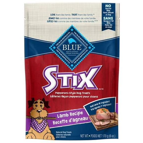 BLUE Stix Gâteries pour chiens recette d'agneau 170g