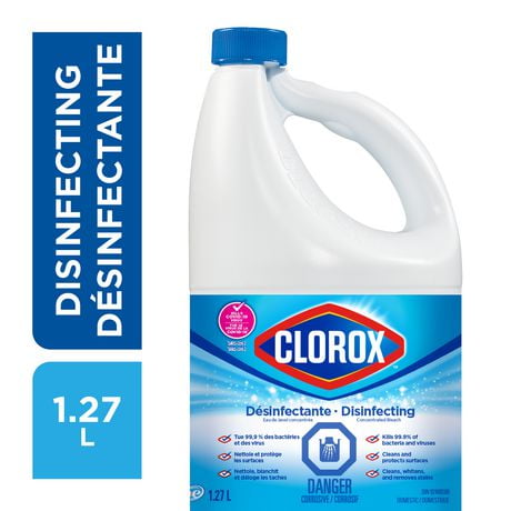 Eau de Javel désinfectante Clorox® en formule concentrée, 1,27 L Tue 99,9 % des germes*