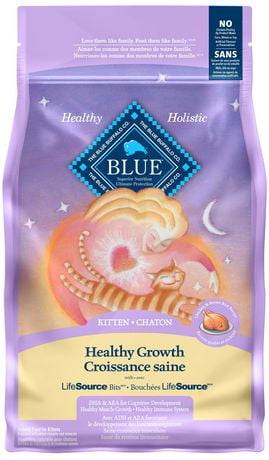 blue healthy growth kitten food