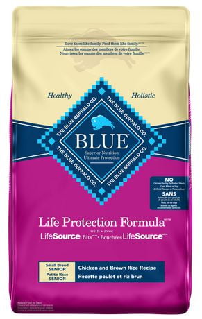 blue buffalo life protection formula small breed senior dog food