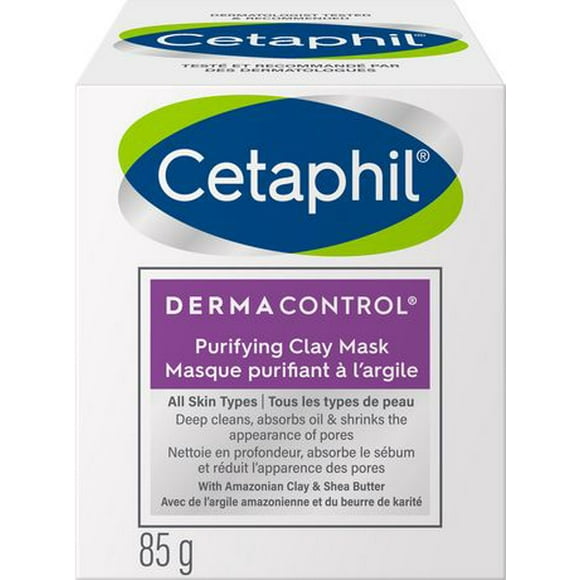 Cetaphil Pro Dermacontrol Purifying Clay Mask With Amazonian & Bentonite Clay  | Ideal for Oily, Sensitive Skin | Reduces the Appearance of Pores | Fragrance and Paraben Free | 85g, Dermatologist Recommended