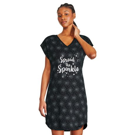 George Women's V-Neckline Nightshirt, Sizes S-XL