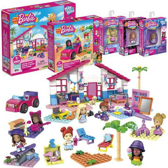 Mega Barbie Malibu Building Toys Bundle Building Set - 445 pcs
