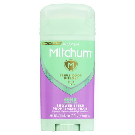 Mitchum Women, Invisible Solid, Antiperspirant & Deodorant, 48 HR Protection, Shower Fresh, 76g, MIT WMN SOLID 0.1 lbs