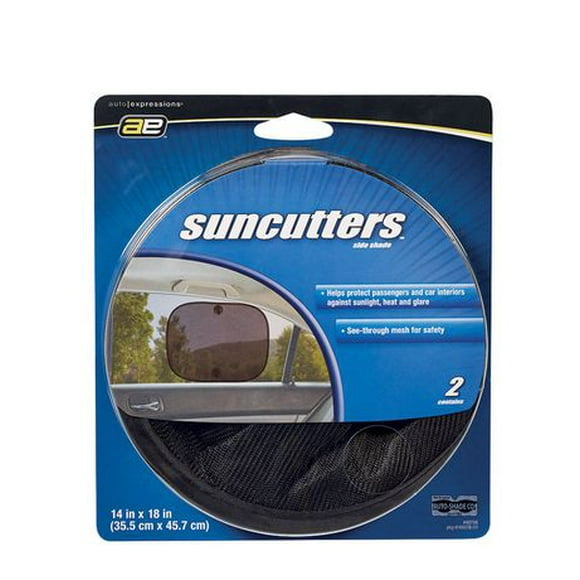 Auto Expressions Car Suncutter Side Shade, Count of 2