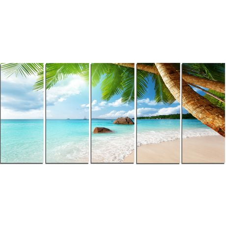 Design Art Praslin Island Seychelles Beach Seashore Photo Canvas Art ...