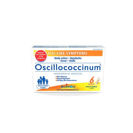 Globules d'Oscillococcinum de Boiron, 6 doses