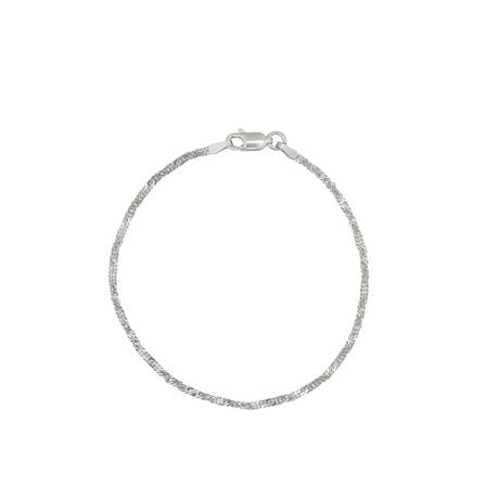 Silver Sterling Singapore Bracelet | Walmart Canada