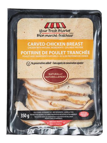 Your Fresh Market Fully Cooked Carved Chicken Breast - Walmart.ca