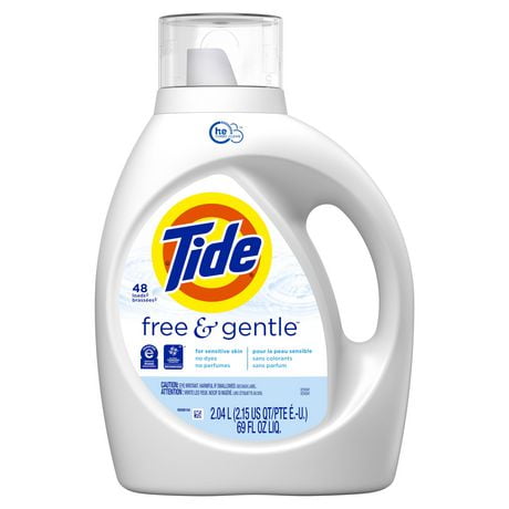 Tide Free & Gentle Liquid Laundry Detergent, HE Compatible